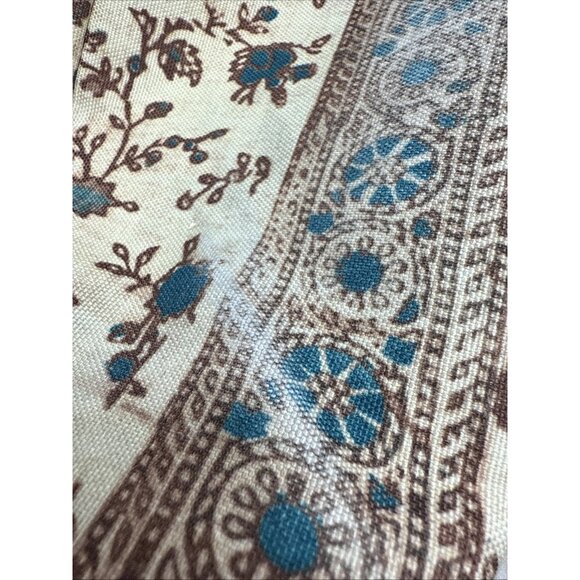 Vintage JanSport Brown Green Backpack: Floral Print. 2 Zippers. 16'x11.5'x5.5' - Picture 8 of 11